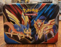 Pokemon Nintendo "Sword & Shield" ~ Zacian & Zamazentan Tin Lunch Box~NEW! - Image 1