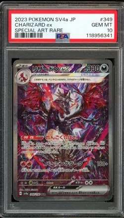 - PSA 10 - Charizard ex 349/190 Sv4a: Shiny Treasure Ex Holo Japanese Pokemon - Image 1