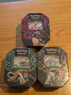 Pokemon TCG Paldean Fates Set of 3 Tins Brand New & Sealed ✅ - Image 1