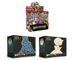 Pokemon Mega Evolution Pokemon Center 2 ETBs & 1 Enhanced Booster Box (PRESALE) - Image 1