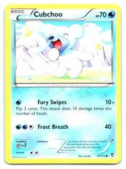 Cubchoo Pokemon Common XY - Furious Fists 21/111 - Image 1