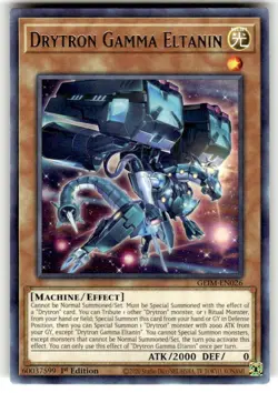 Yugioh! Drytron Gamma Eltanin - GEIM-EN026 - Rare - 1st Edition Near Mint, Engli - Image 1