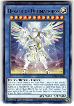 Yugioh! Herald of Ultimateness - GEIM-EN046 - Rare - 1st Edition Near Mint, Engl - Image 1
