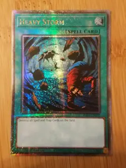 Yugioh HEAVY STORM RA03-EN092 Quarter Century Secret Rare 1st Edition NM - Image 1