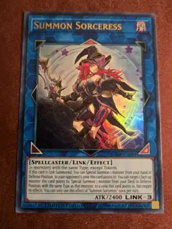 Summon Sorceress Ultra Rare Limited Edition JUMP-EN084 NM Yugioh - Image 1