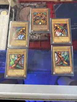 Yugioh Exodia the Forbidden One Complete Set LOB-120-124 Ultra Rare NM/VLP - Image 1