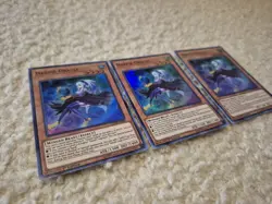 ××3x Yugioh! Harpie Oracle LED4-EN002 Super Rare 1st Ed - Image 3