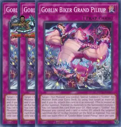 Yugioh! 3x Goblin Biker Grand Pileup MP25-EN361 Common 1st Ed NM - Image 1