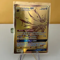 Solgaleo GX - 173/156 - Pokemon Ultra Prism Sun & Moon Secret Rare Card LP - Image 1