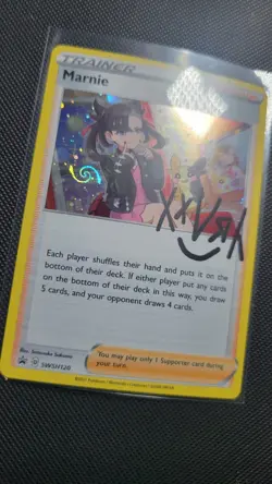 MARNIE SWSH120 HOLO HD GALAXY 🌀 SWIRL 🌀 PROMO SWORD & SHIELD PROMO POKEMON NM - Image 1