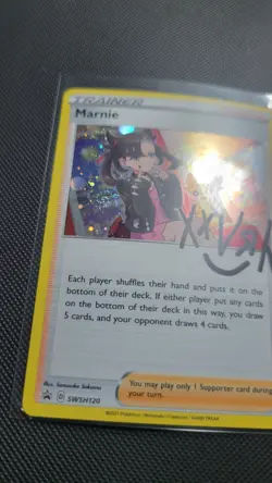 MARNIE SWSH120 HOLO HD GALAXY 🌀 SWIRL 🌀 PROMO SWORD & SHIELD PROMO POKEMON NM - Image 2