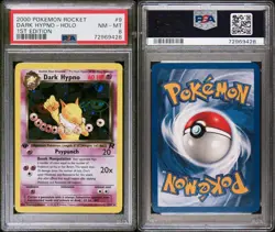2000 POKEMON ROCKET #9 DARK HYPNO-HOLO 1ST EDITION PSA 8 - Image 3