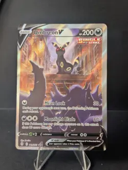 Pokemon TCG Umbreon V 189/203 SWSH07 Full Art Ultra Rare Holo English - Image 1