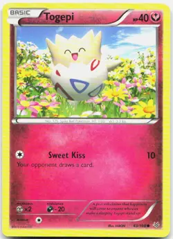 Togepi 43/108 Common Roaring Skies Pokemon LP - Image 1