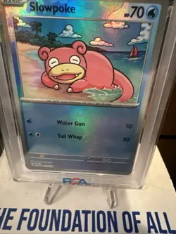 2025 Pokemon PRE EN 018 Slowpoke Master Ball Reverse Holo PSA MINT 9 - Image 2