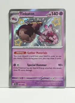 Tinkaton 167/091 Shiny Rare - Paldean Fates - Pokemon NM - Image 1