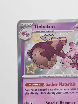 Tinkaton 167/091 Shiny Rare - Paldean Fates - Pokemon NM - Image 3
