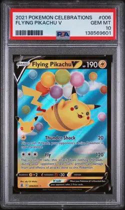 Pokemon Flying Pikachu V Celebrations Ultra Rare Holo 006/025 PSA 10 English - Image 1