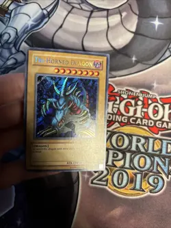 Tri-Horned Dragon LOB-000 Unlimited SECRET RARE Yu-Gi-Oh VLP (WNU) (1) - Image 2