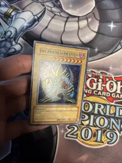 Tri-Horned Dragon LOB-000 Unlimited SECRET RARE Yu-Gi-Oh VLP (WNU) (1) - Image 4