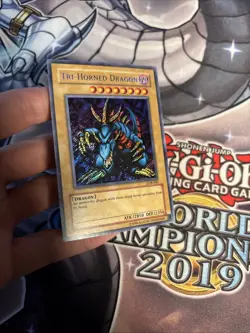 Tri-Horned Dragon LOB-000 Unlimited SECRET RARE Yu-Gi-Oh VLP (WNU) (1) - Image 5