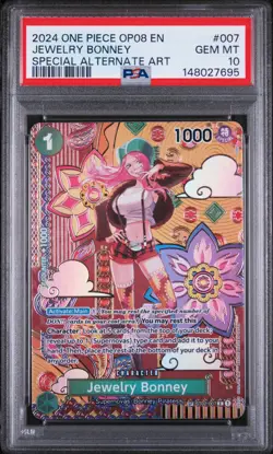 2024 One Piece Jewelry Bonney SP Alternate Art ST02-007 PSA 10 Gem Mint - Image 1