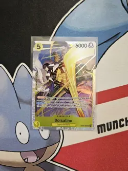 One Piece CCG Borsalino EB04-058 SR Egghead/Navy Foil Near Mint English - Image 1