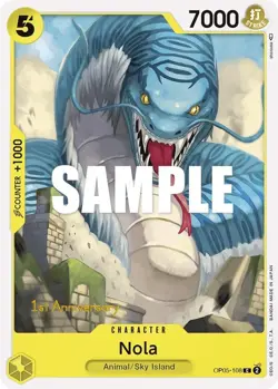 Nola C Awakening of the New Era: 1st Anniversary Tournament Cards OP05-108 NM - Image 1