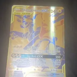 Pokemon TCG Pikachu & Zekrom GX SM168 TAG TEAM Promo Holo 2-Card Lot - Image 1
