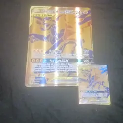 Pokemon TCG Pikachu & Zekrom GX SM168 TAG TEAM Promo Holo 2-Card Lot - Image 4