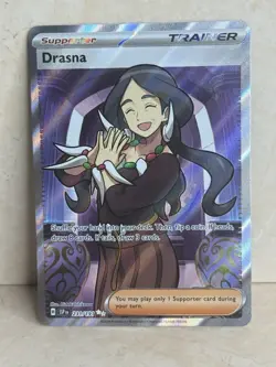 Pokemon TCG Drasna 231/191 Surging Sparks Full Art Trainer Card - Image 1