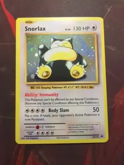 Snorlax XY179 XY Promos Black Star Promo Holo Pokemon Card - Image 1