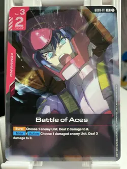 Battle Of Aces Rare Gundam Card Game GD01-111 - Image 1