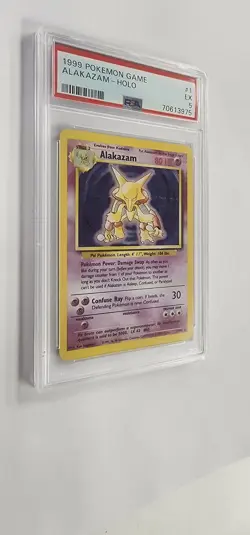 PSA 5 Pokemon Card: Alakazam 1/102 Base Set Holo - Image 3