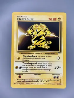 Electabuzz 20/102 Base Set LP - Pokemon TCG Card Rare - Image 1