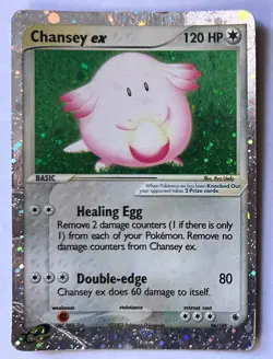 Chansey ex #96/109 Holo Pokemon Card - Ruby & Sapphire 2003 RARE - Image 1