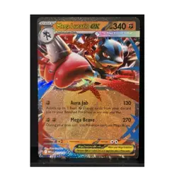 The Pokemon Company Mega Lucario EX Me01 Full Art Holo Double Rare 077/132 - Image 1