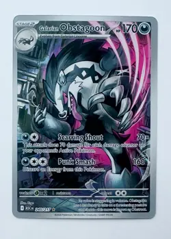 Pokemon TCG Galarian Obstagoon Holo Illustration Rare 245/217 ASCENDED HEROES - Image 1