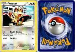 Pokemon Card - Meowth 80/99 Next Destinies 2012 Common Moderately Played - Image 3