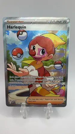Pokemon TCG Harlequin 163/086 Full Art Ultra Rare Holo Card Sv: White Flare - Image 1