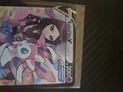 Pokemon Sylveon V Ultra Rare Rapid Strike Full Art Holo TG14/TG30 200 HP Swsh09 - Image 2