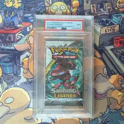 Pokemon Shining Legends Pack S&M 2017 PSA 9 Mint - Shining Genesect Art - Image 1
