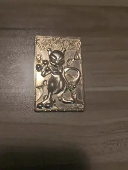 1999 MEWTWO #150 Gold Bar Card Limited Edition Burger King Gold Plated Pokemon - Image 1