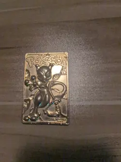 1999 MEWTWO #150 Gold Bar Card Limited Edition Burger King Gold Plated Pokemon - Image 2