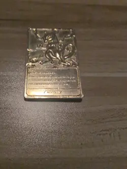 1999 MEWTWO #150 Gold Bar Card Limited Edition Burger King Gold Plated Pokemon - Image 3