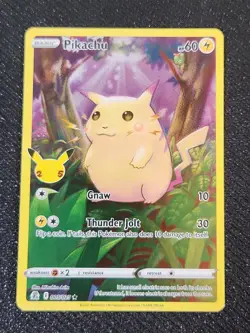 Pikachu 005/025 NM Full Art Holo Rare Celebrations 2021 Pokemon TCG - Image 1