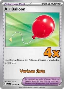 4x Air Balloon - Various Sets - Pokemon TCG - Playset - Image 1