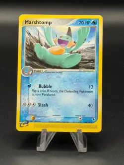 Marshtomp 40/109 Uncommon Ruby & Sapphire Pokemon Moderately Played - Image 1