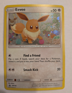 Pokemon TCG - Eevee - Black Star Promo - SM184 - Cosmos Holo - NM - Image 3
