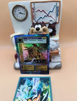 Digimon Digital Monster Card 1st Edition Mega Level SaberLeomon 1999 Bandi - Image 1